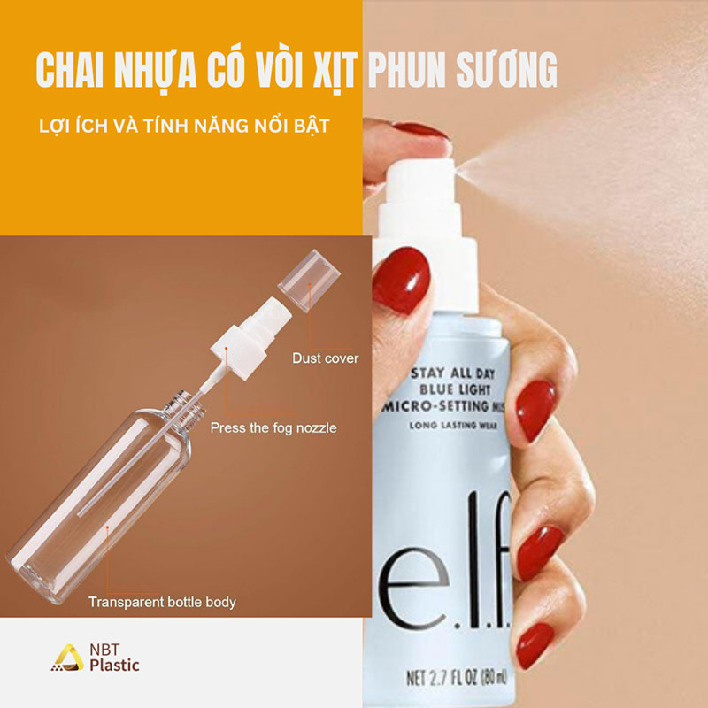 Chai nhựa có vòi xịt phun sương: Lợi ích và tính năng nổi bật?