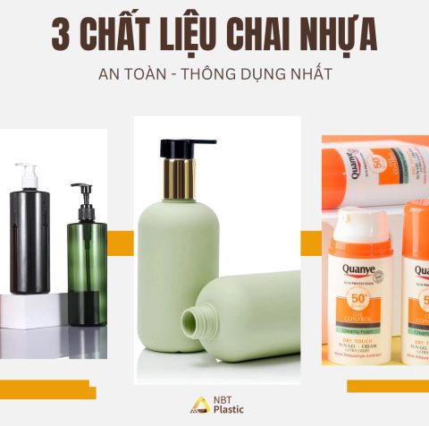 3 chất liệu chai nhựa đựng mỹ phẩm an toàn, thông dụng nhất